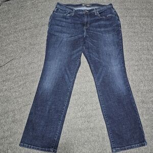 Levi's 580 Defined Waist Straight Dark Wash Jeans Plus Size 18W
